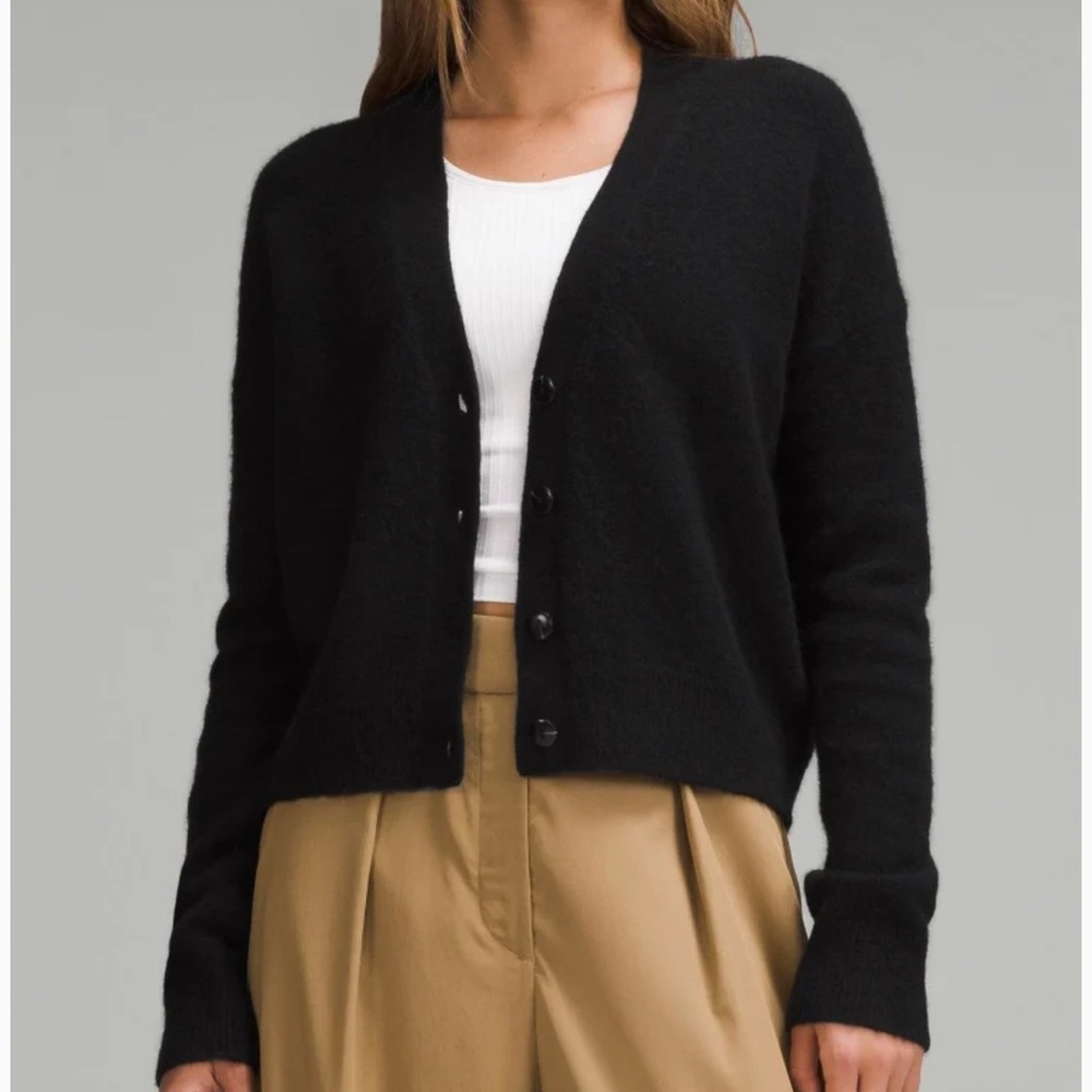 Lululemon Women's Alpaca Wool-Blend Cardigan Sweater - Picture 1 of 4